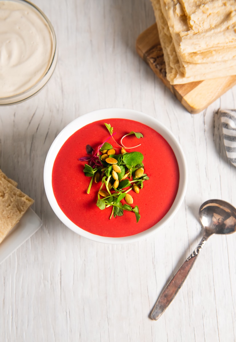 Creamy Vegan Beetroot Soup from Beet of the Wild