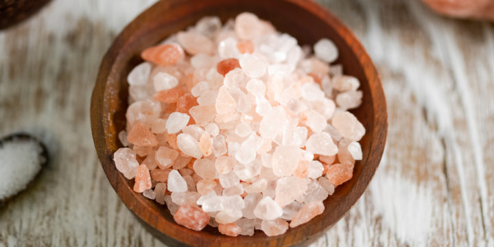 A bowl full of natural Himalayan Salt