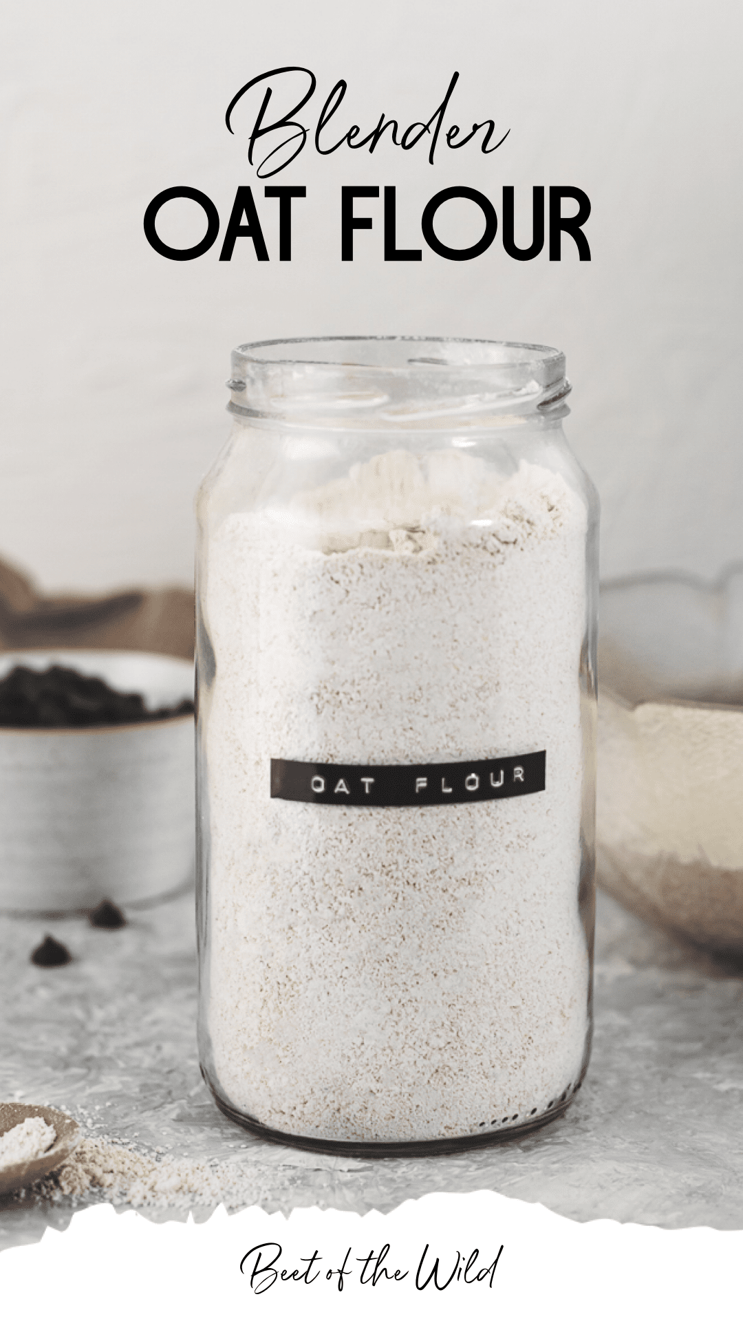 Easy Homemade Blender Oat Flour Beet of the Wild