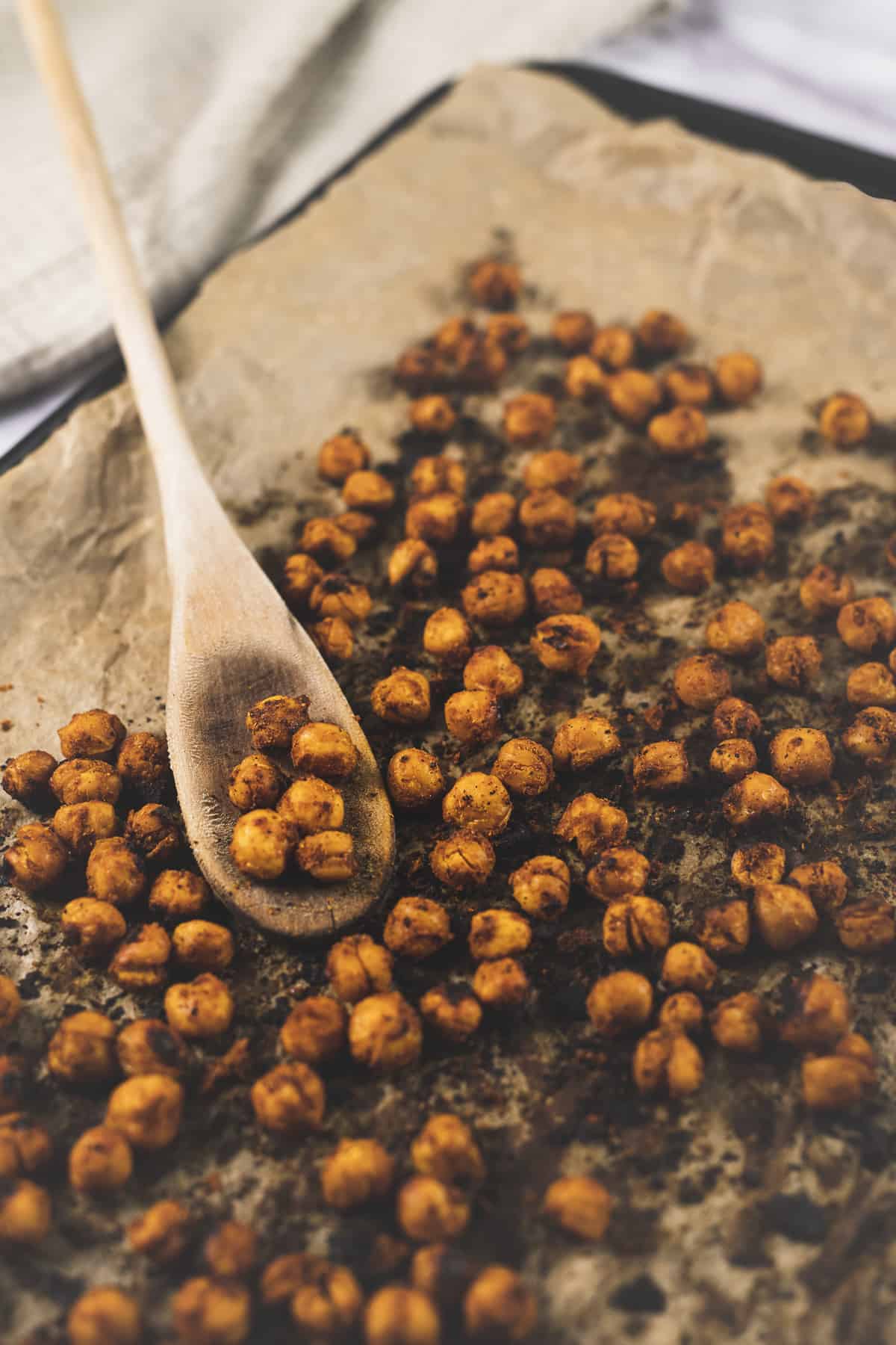 Freshly baked chickpeas generously coated in chili lime seasoning. 